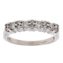 9ct White Gold 0.50ct Brilliant Cut Diamond Fancy Ring