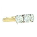 18ct Yellow Gold 1.79ct Diamond Trilogy Ring