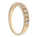 18ct Yellow Gold 0.30ct Brilliant Cut Diamond Half Eternity Ring