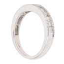9ct White Gold 0.50ct Brilliant Cut Diamond Half Eternity Ring