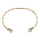 9ct Yellow Gold Cubic Zirconia Torque Bangle