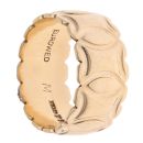 9ct Yellow Gold Patterned Wedding Band 8mm