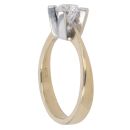 14ct Yellow Gold Cubic Zirconia Single Stone Ring