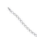 Silver Cubic Zirconia Loop 6.5" Bracelet by Icesia