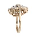 9ct Yellow Gold Garnet And Opal Cluster Ring