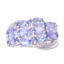 9ct White Gold Tanzanite Stone Set Ring