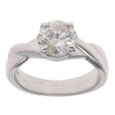 18ct White Gold 1.15ct Brilliant Cut Diamond Solitaire Ring
