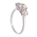 18ct White Gold 2.00ct Diamond Trilogy Ring