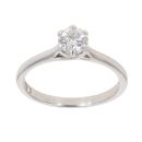 9ct White Gold 0.50ct Brilliant Cut Diamond Solitaire Ring