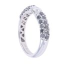18ct White Gold 0.85ct Black and White Diamond Ring