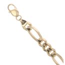 14ct Yellow Gold Figaro Bracelet 8.5"