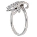 18ct White Gold Fancy Cubic Zirconia Ring