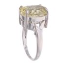 9ct White Gold Citrine Single Stone Ring