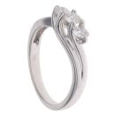 18ct White Gold 0.50ct Brilliant Cut Diamond Trilogy Ring