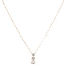 14ct Yellow Gold 1.35ct Brilliant Cut Diamond Trilogy Pendant And Chain 18"