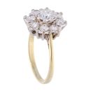 18ct Yellow Gold 1.30ct Diamond Cluster Ring