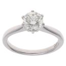 Platinum 1.00ct Brilliant Cut Diamond Solitaire Ring
