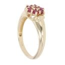 9ct Yellow Gold Ruby Cluster Ring