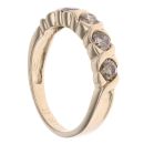 9ct Yellow Gold 1.00ct Brown Diamond Five Stone Ring