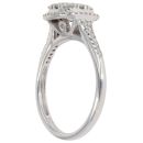 9ct White Gold 0.40ct Brilliant Cut Diamond Cluster Ring