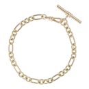 9ct Yellow Gold T-Bar Bracelet 8.5"
