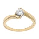 18ct Yellow Gold 0.33ct Diamond Solitaire Ring