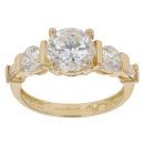 18ct Yellow Gold Cubic Zirconia Dress Ring