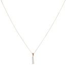9ct Yellow And White Gold 0.25ct Brilliant Cut Diamond Trilogy Pendant And Chain 18"