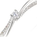 9ct White Gold Diamond Shoulders Engagement Ring