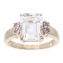 9ct Yellow Gold Multi Gemstone Ring