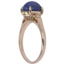 14ct Yellow Gold 0.04ct Diamond and Sapphire Solitaire Ring