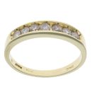 18ct Yellow Gold 0.50ct Diamond Half Eternity Ring