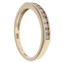 9ct Yellow Gold 0.25ct Brilliant Cut Diamond Half Eternity Ring