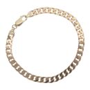 9ct Yellow Gold Curb Bracelet 8"
