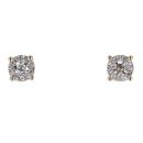 9ct Yellow Gold 0.16cts Diamond Stud Earrings by Anya Belle