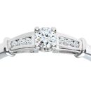 9ct White Gold 0.25ct Diamond Engagement Ring