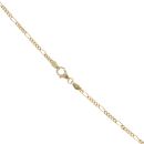 14ct Yellow Gold Figaro Style Chain 18"