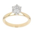 18ct Yellow Gold 1.16ct Brilliant Cut Diamond Solitaire Ring