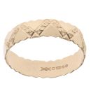 9ct Yellow Gold Heart Wedding Band 5.9mm