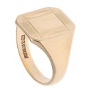 9ct Yellow Gold Patterned Signet Ring