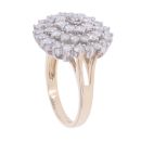 9ct Yellow Gold 2.00ct Brilliant Cut Diamond Cluster Ring