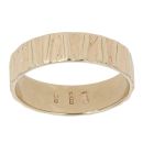9ct Yellow Gold Patterned Wedding Ring 3mm