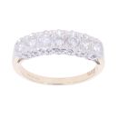 9ct Yellow Gold 0.50ct Diamond Half Eternity Ring
