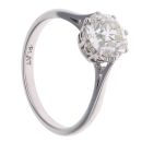 18ct White Gold 2.00ct Diamond Soltaire Ring