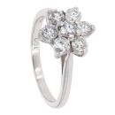 14ct White Gold 1.00ct Diamond Cluster Ring