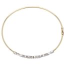 9ct Yellow Gold Cubic Zirconia Bangle