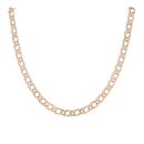 9ct Yellow Gold Double Curb Chain 18"