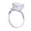 9ct White Gold Single Stone Cubic Zirconia Ring