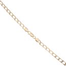 9ct Yellow Gold Square Link Curb Chain 22"