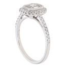 18ct White Gold 0.70ct Diamond Cluster Ring